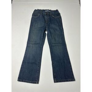 NWT The Children's Place Bootcut Jeans Boys Size 5T Dark Blue Adjustable Waist